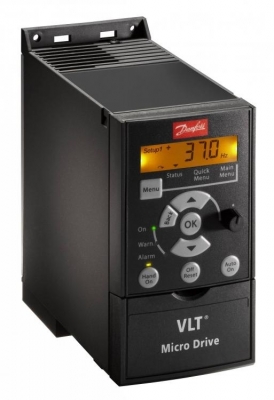 Фото 1: 132F0001 частотный преобразователь Danfoss VLT Micro Drive FC 51 0.18 кВт 1ф 200-240В FC-051PK18S2E20H3XXCXXXSXXX