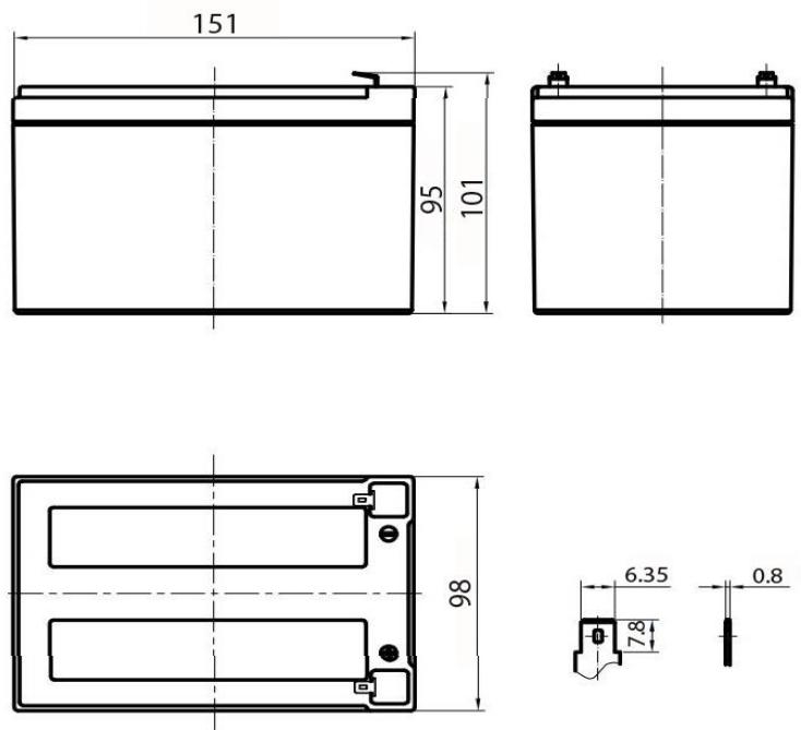 Delta HR 12 12 чертеж с размерами и клеммами