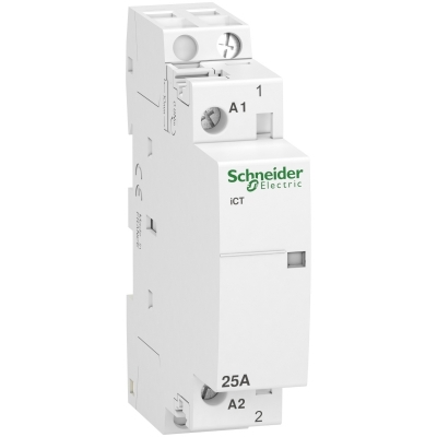 Фото 1: Модульный контактор Schneider Electric iCT 25A 1НО 230/240В АС 50ГЦ A9C20731