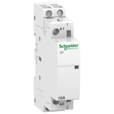 Фото 1: Модульный контактор Schneider Electric iCT 16A 1НО 220В АС 50ГЦ A9C22511