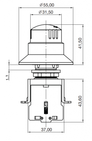 Фото 1: SET1.1: PIT es1.1 / 2 n/c Кнопка аварийного отключения+блок контактов Pilz 400410