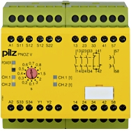 Фото 1: PNOZ V 3s 24VDC 3n/o 1n/c 1n/o t Реле безопасности Pilz 774789