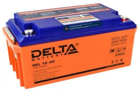 Фото 1: Delta GEL 12-65 Аккумуляторная батарея 12V 65Ah