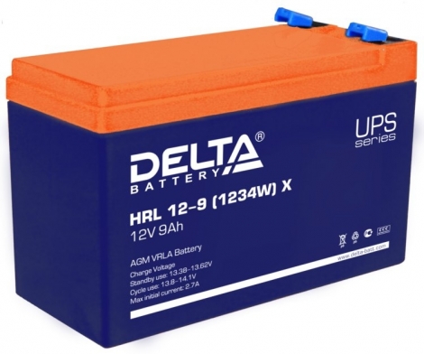 Фото 1: Delta HRL 12-9 X (1234W) Аккумуляторная батарея 12V 9Ah
