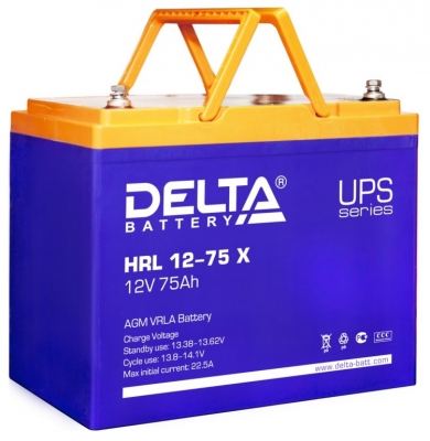 Фото 1: Delta HRL 12-75 X Аккумуляторная батарея 12V 75Ah