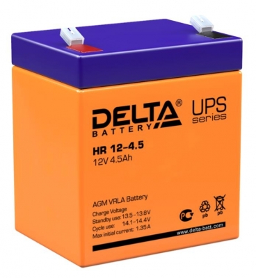 Фото 1: Delta HR 12-4,5 Аккумуляторная батарея 12V 4.5Ah