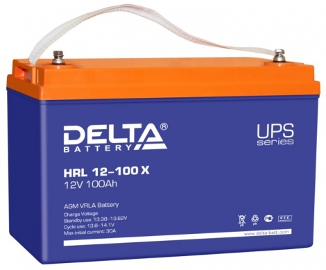 Фото 1: Delta HRL 12-100 X Аккумуляторная батарея 12V 100Ah