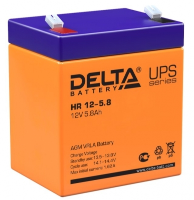 Фото 1: Delta HR 12-5,8 Аккумуляторная батарея 12V 5.8Ah