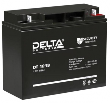 Фото 1: Delta DT 1218 Аккумуляторная батарея 12V 18Ah