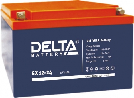 Фото 1: Delta GX 12-24 Аккумуляторная батарея 12V 24Ah