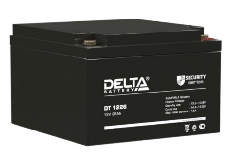 Фото 1: Delta DT 1226 Аккумуляторная батарея 12V 26Ah