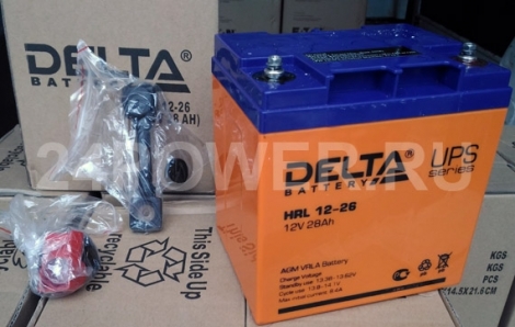 Фото 1: Delta HRL 12-26 Аккумуляторная батарея 12V 28Ah