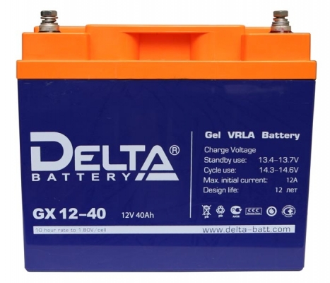 Фото 1: Delta GX 12-40 Аккумуляторная батарея 12V 40Ah