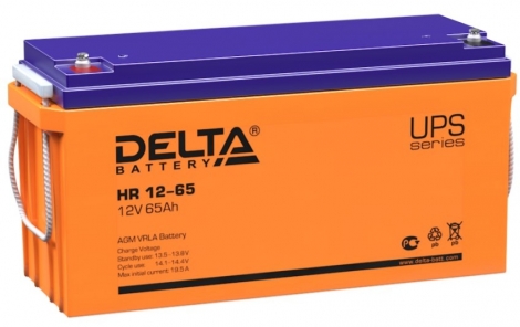 Фото 1: Delta HR 12-65 Аккумуляторная батарея 12V 65Ah