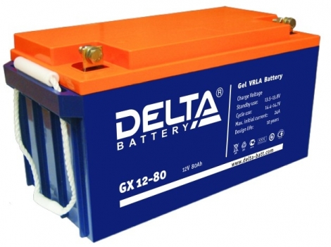 Фото 1: Delta GX 12-80 Аккумуляторная батарея 12V 80Ah