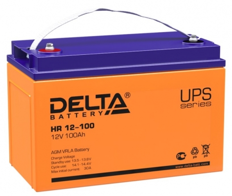 Фото 1: Delta HR 12-100 Аккумуляторная батарея 12V 100Ah