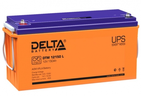 Фото 1: Delta DTM 12150 L Аккумуляторная батарея 12V 150Ah
