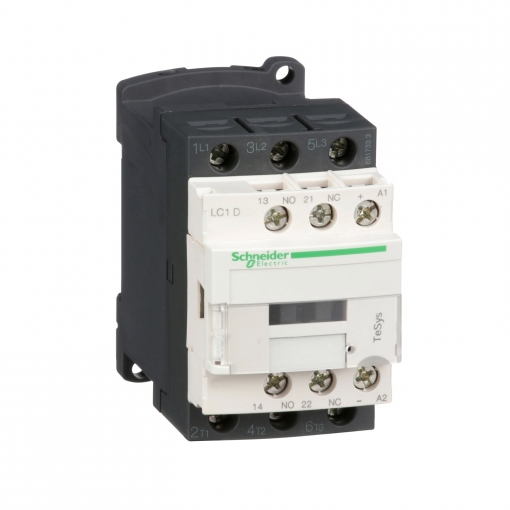 Фото 1: Контактор Schneider Electric LC1D18MD TeSys D 3Р 18A НО+НЗ 220V, ограничитель