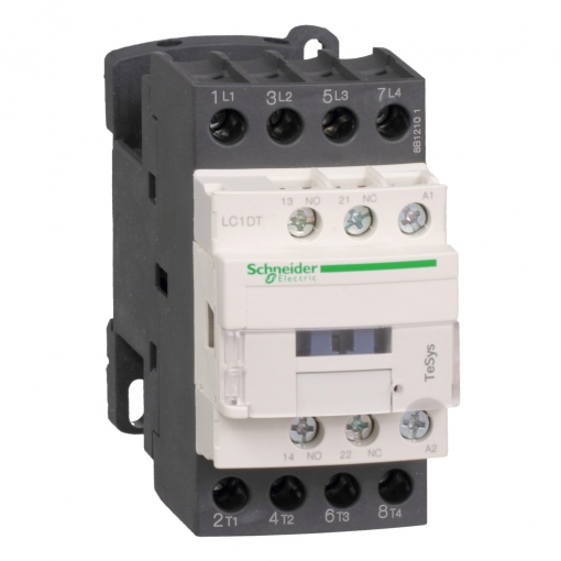 Фото 1: Контактор Schneider Electric LC1DT40M7 TeSys D 4P (4НО) АС1 40А НО+НЗ 220V 50/60 Гц