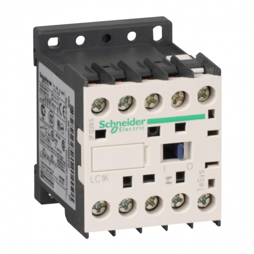 Фото 1: Контактор Schneider Electric LC1K0601B7 TeSys K 3P 6А НЗ 24V 50/60 Гц зажим под винт